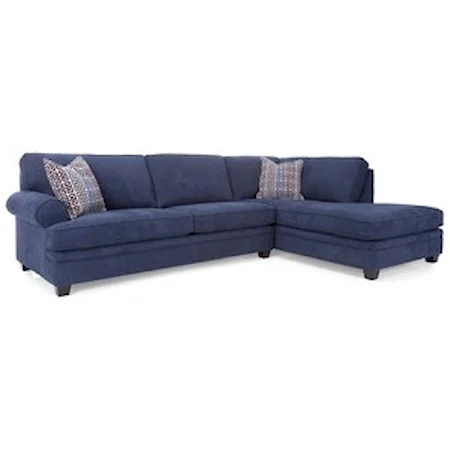 Contemporary Customizable Sofa with Chaise